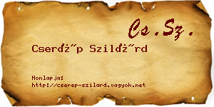 Cserép Szilárd névjegykártya
